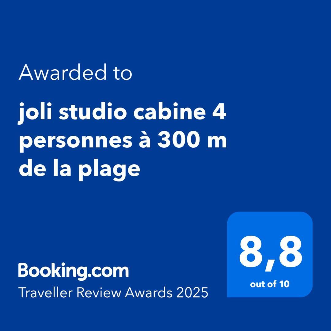 Joli Studio Cabine 4 Personnes A 300 M De La Plage 滨海阿热莱斯 外观 照片